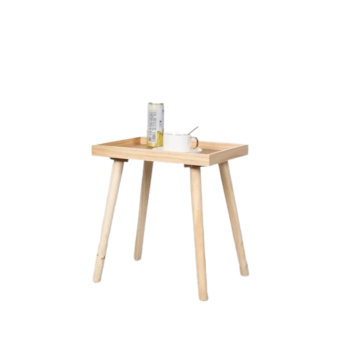 Create a cozy nook with the Solid Rattan Side Table, a testament to craftsmanship-0