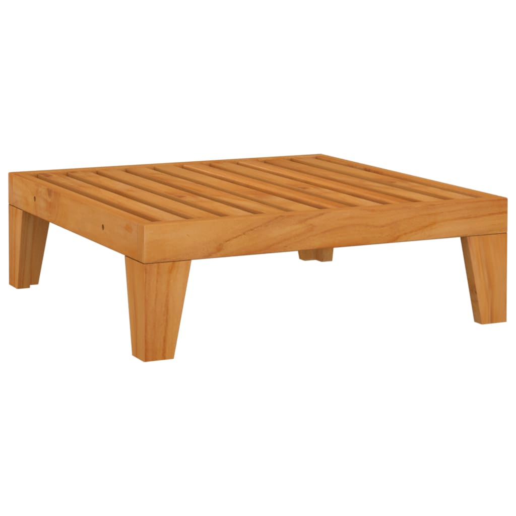 NNEVL Sectional Footrest with Dark Grey Cushion Solid Acacia Wood