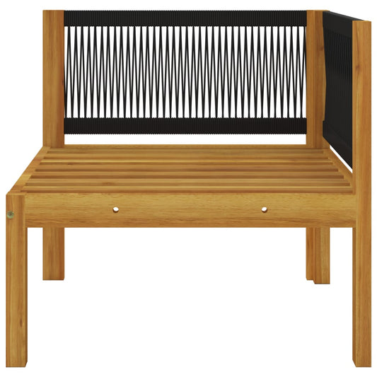 NNEVL Garden Corner Sofa with Cushions Solid Acacia Wood