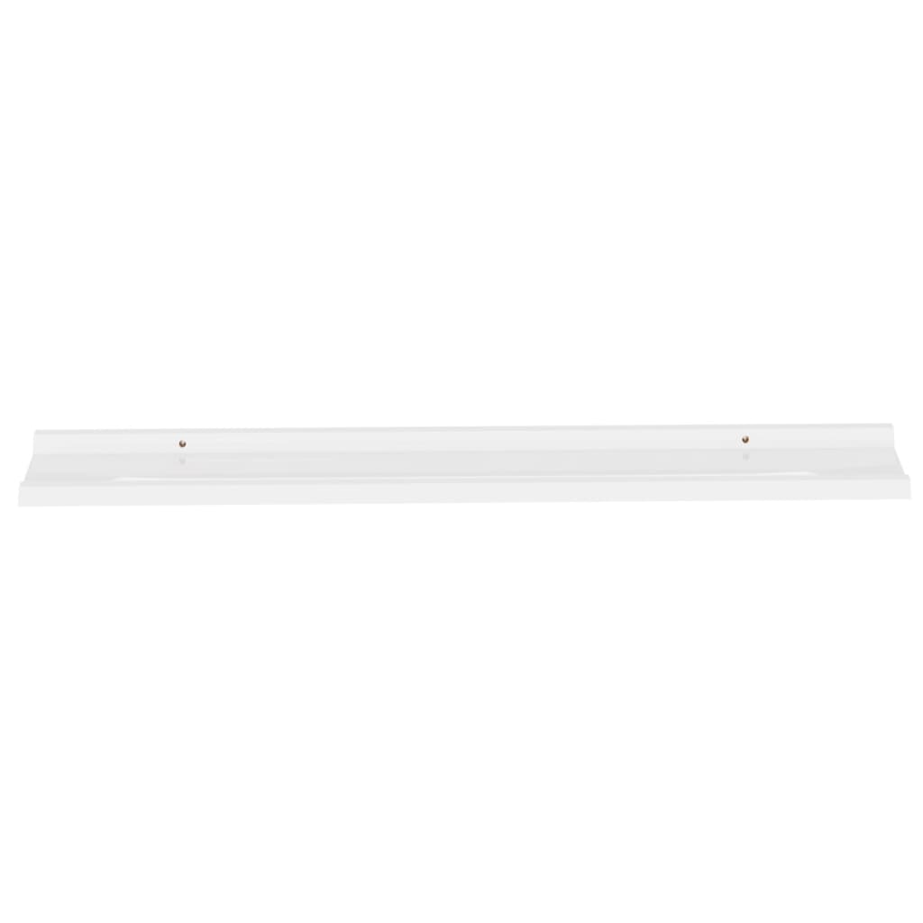 NNEVL Wall Shelves 2 pcs White 100x9x3 cm