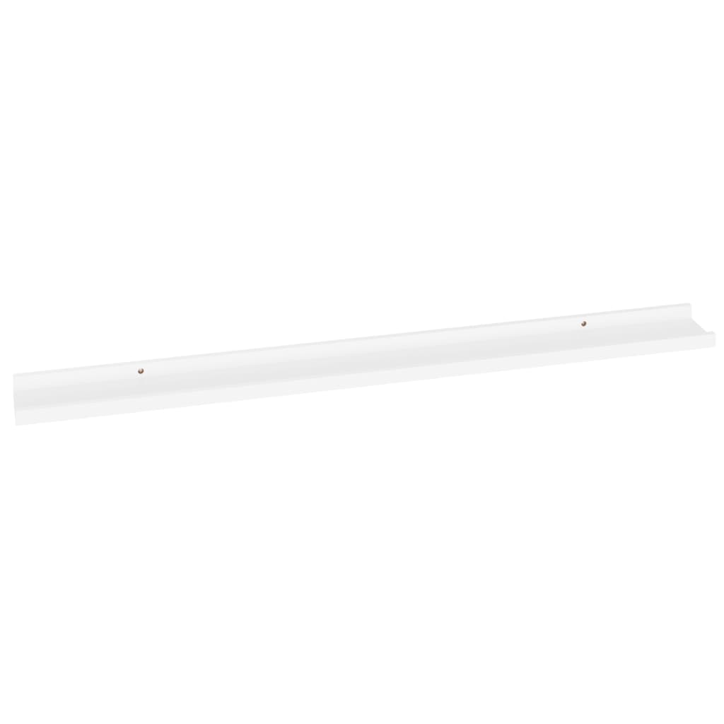 NNEVL Wall Shelves 2 pcs White 100x9x3 cm