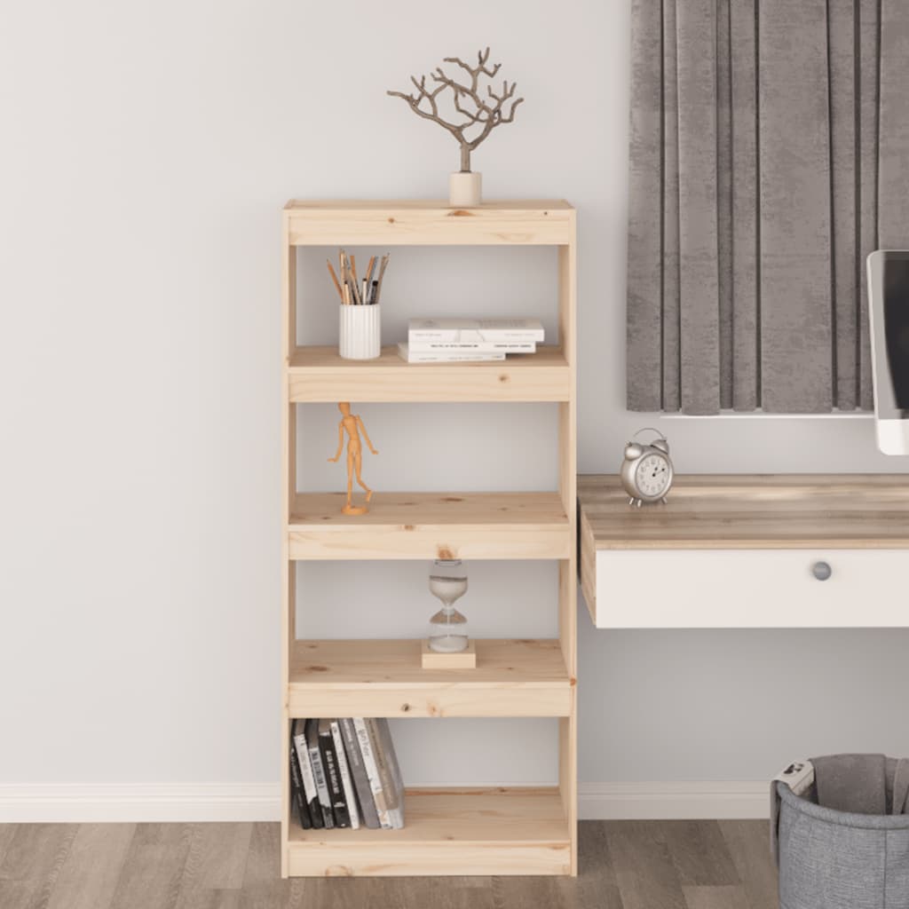 NNEVL Book Cabinet/Room Divider 60x30x135.5 cm Solid Wood Pine