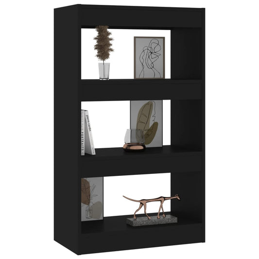 NNEVL Book Cabinet/Room Divider Black 60x30x103 cm Engineered Wood