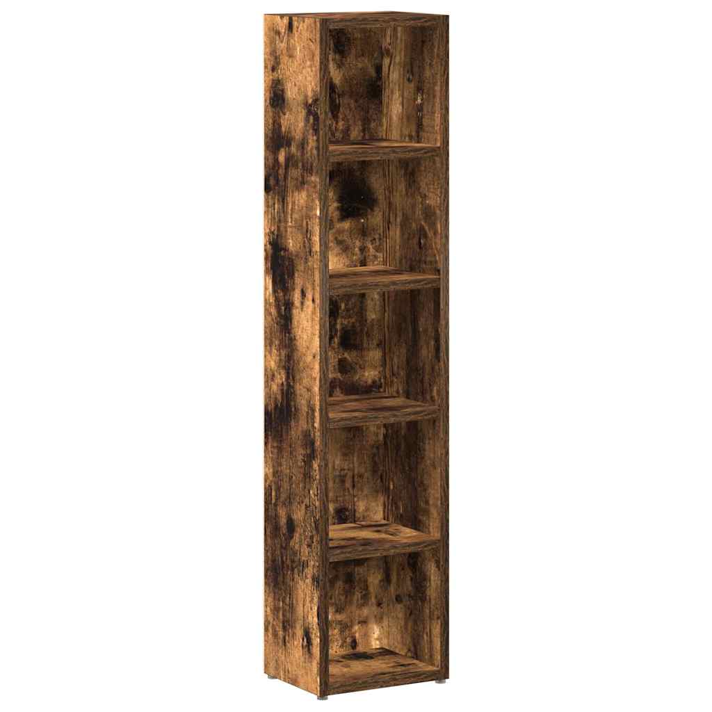 NNEVL CD Cabinets 2 pcs Smoked Oak 21x16x93.5 cm Engineered Wood