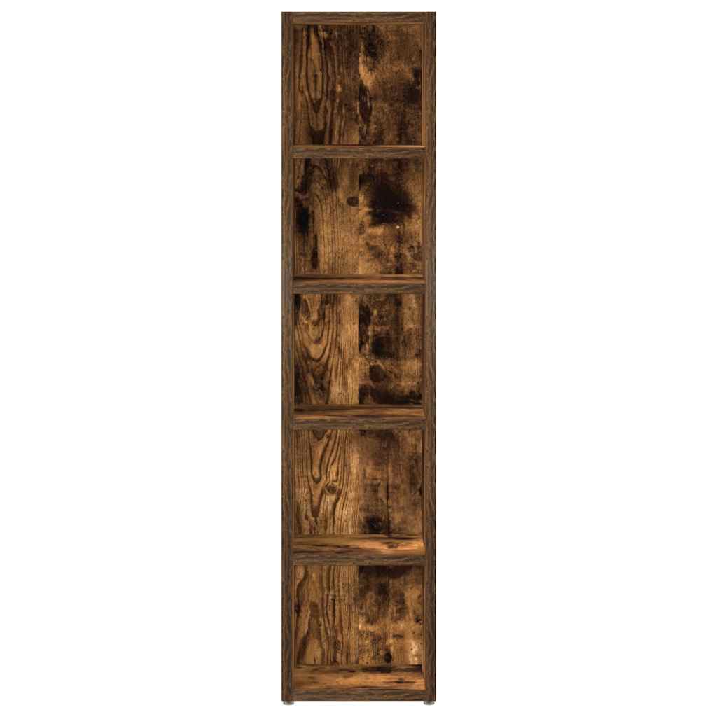 NNEVL CD Cabinets 2 pcs Smoked Oak 21x16x93.5 cm Engineered Wood