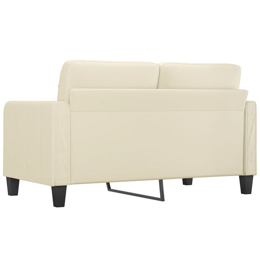 NNEVL 2-Seater Sofa Cream 140 cm Faux Leather