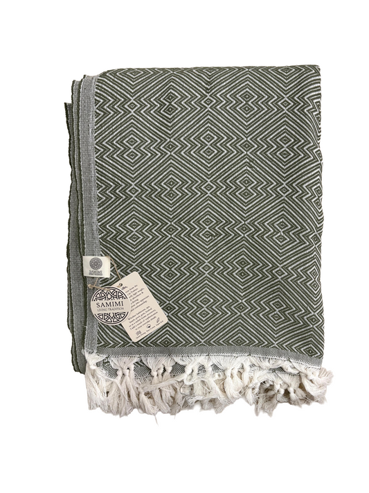ATOM XXL Cotton Beach Towel 200x250 – Khaki Green-0