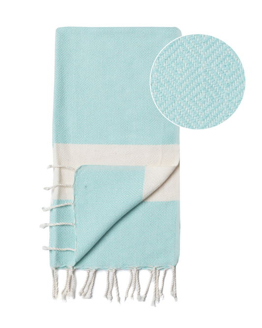 DIAMANT Hammam Towel, Beach Towel, Pestemal - Mint
