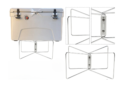 Portable Fridge with Ice Box Stand